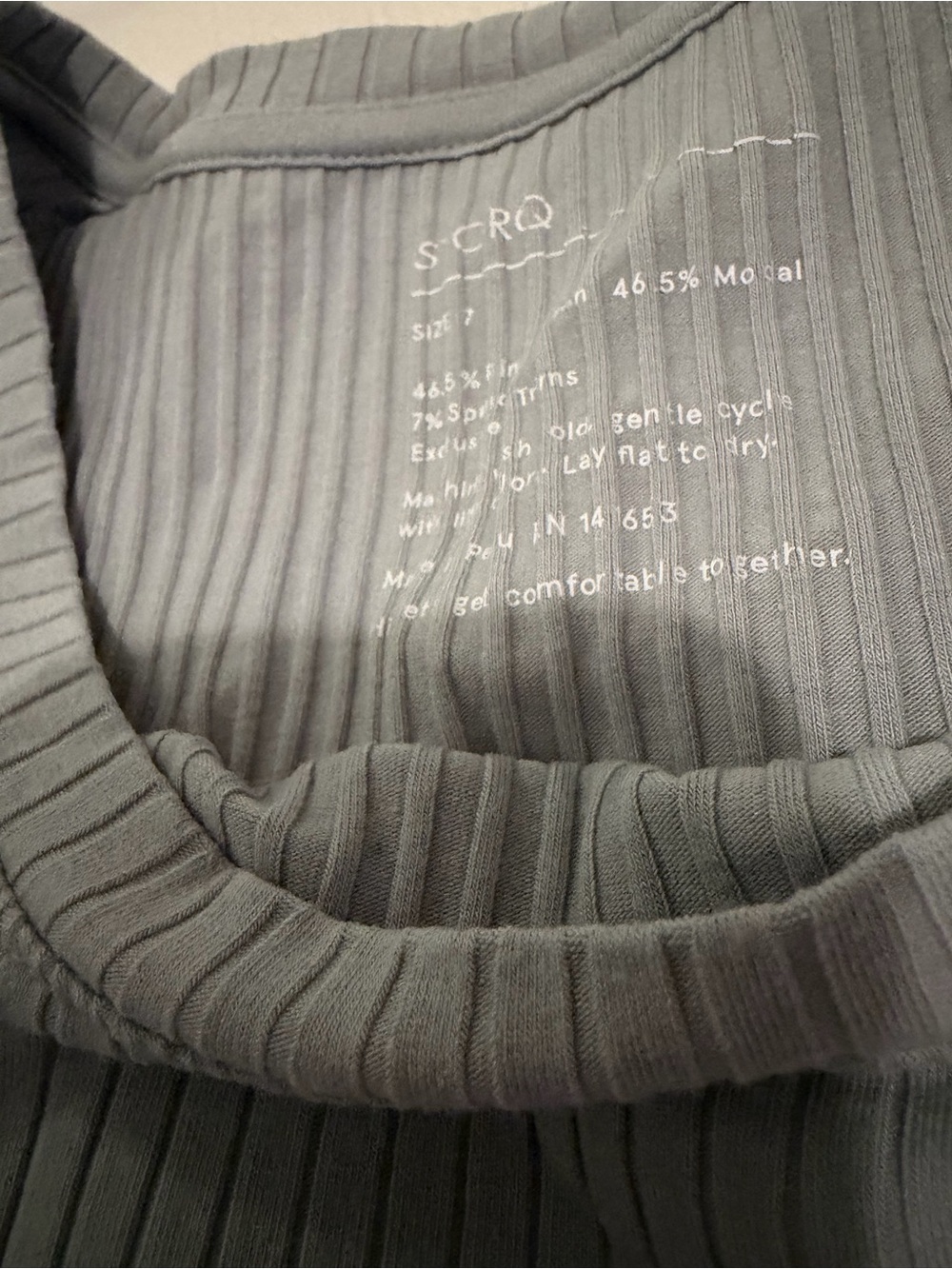 Maternity Ribbed Pajama Set - Light Blue - Picture 2 of 3